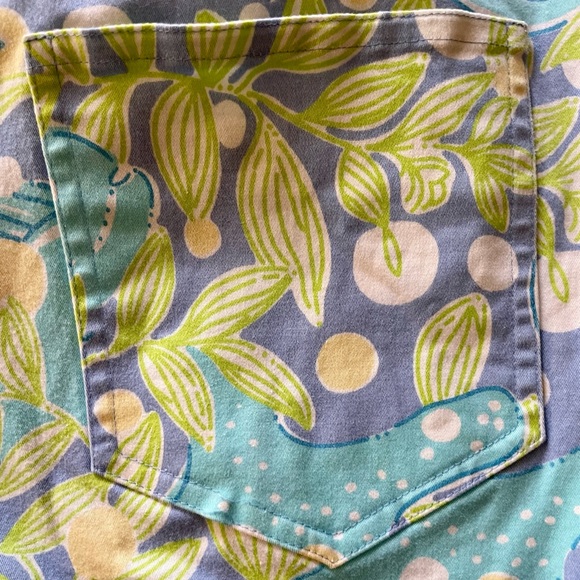 Lilly Pulitzer Vintage Womens Sea Life Straight Leg Pants Size 8 - Picture 12 of 13